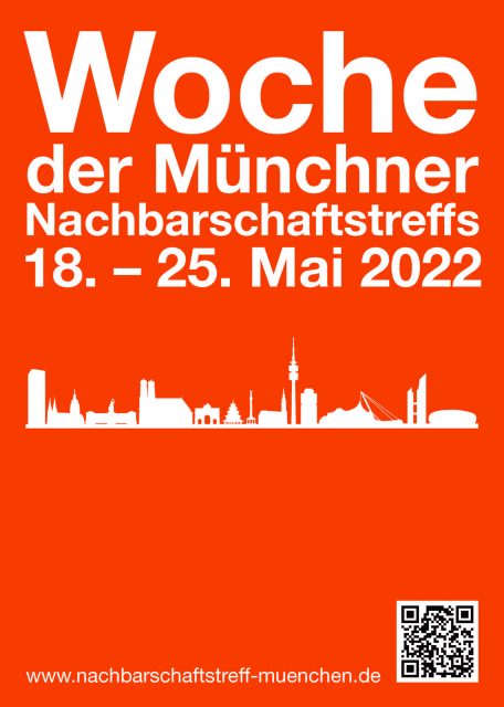 Bild Plakat Woche der Münchner Nachbarschaftsreffs 2022